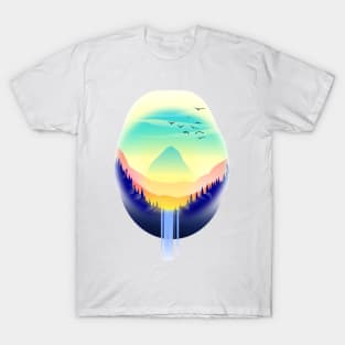 Lake and waterfall T-Shirt